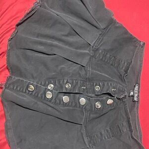 Black Button-Up Skirt